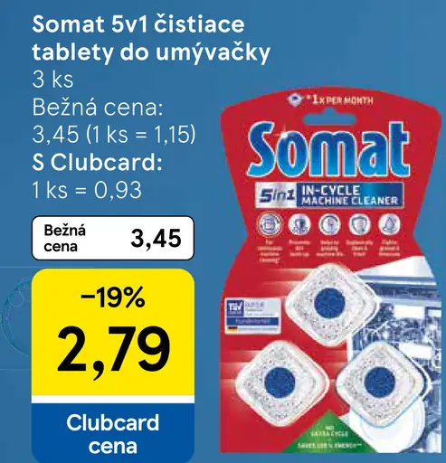 Somat 5v1 čistiace tablety do umývačky riadu