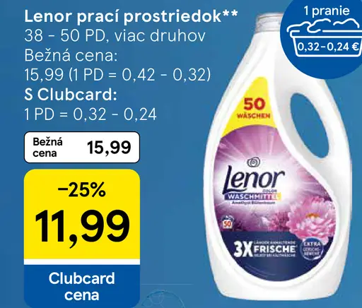 Lenor prací prostriedok