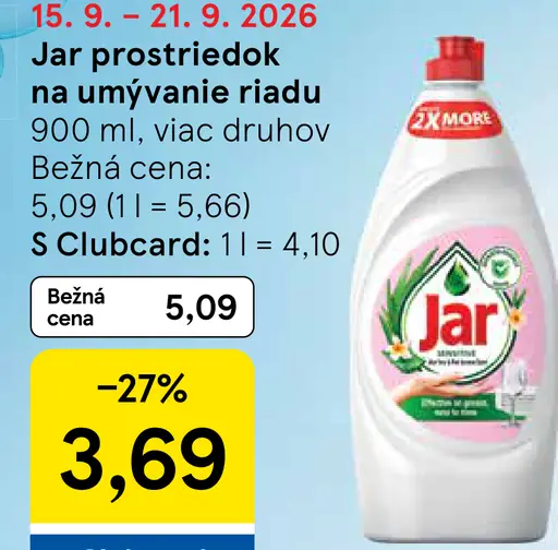 Jar prostriedok na umývanie riadu