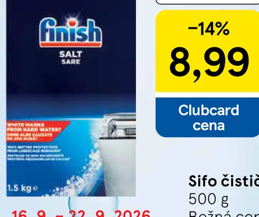 Finish Soľ do umývačky riadu