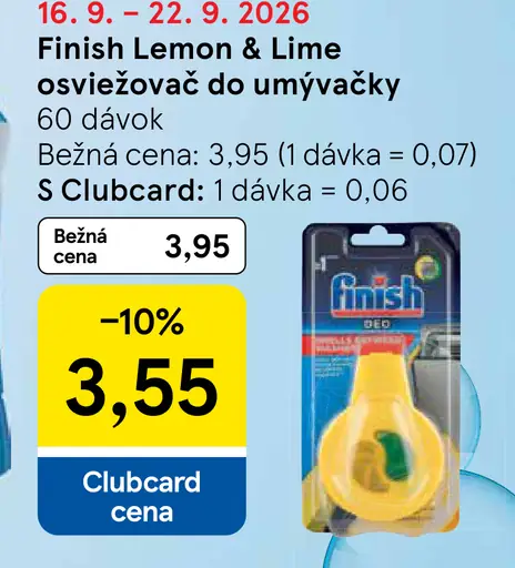 Finish Lemon & Lime osviežovač do umývačky