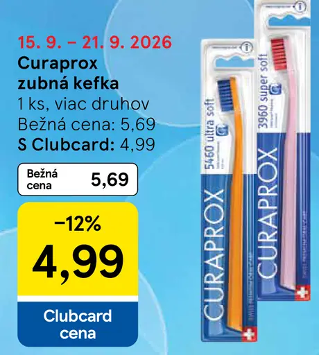 Curaprox zubná kefka