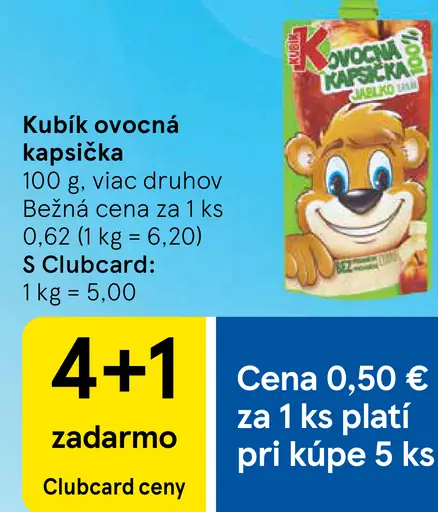 Kubík ovocná kapsička