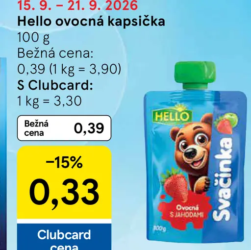 Hello ovocná kapsička