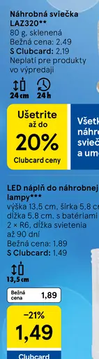 Lazzo náhrobná sviečka