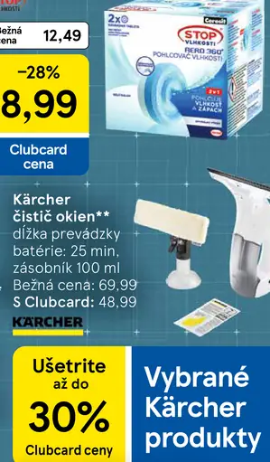 Kärcher čistič okien, dĺžka prevádzky 25 minút, zásobník 100 ml