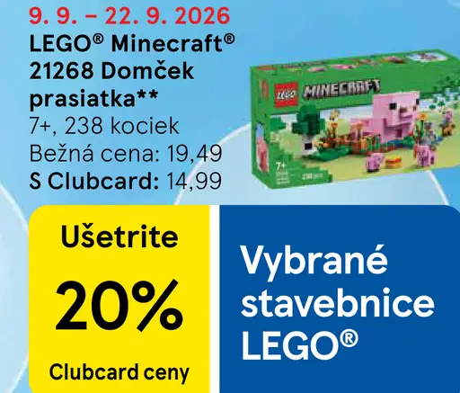 LEGO Minecraft Domček prasiatka