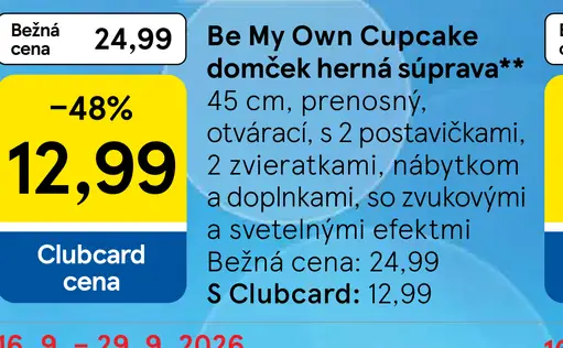 Be My Own Cupcake domček herná súprava