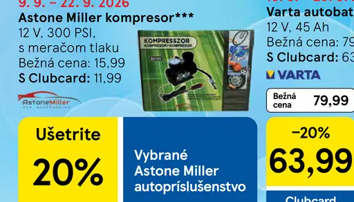 Astone Miller kompresor s meračom tlaku