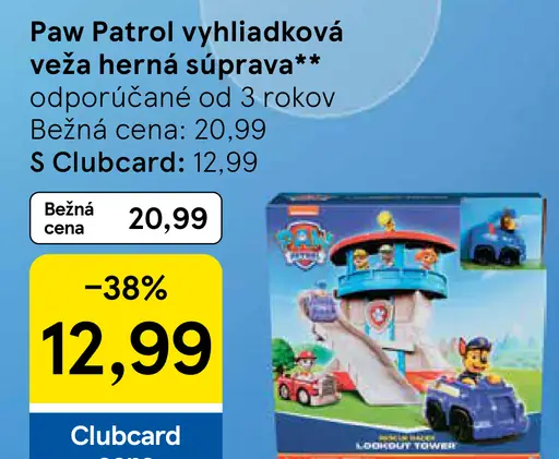Paw Patrol vyhliadková veža herná súprava