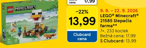 LEGO Minecraft 21185 Slepačia farma stavebnica
