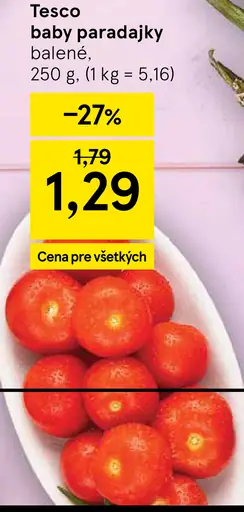 Tesco Baby paradajky podlhovasté