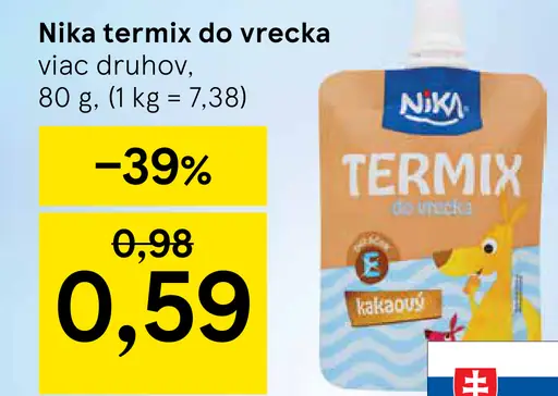 Nika Termix do vrecka kakaový