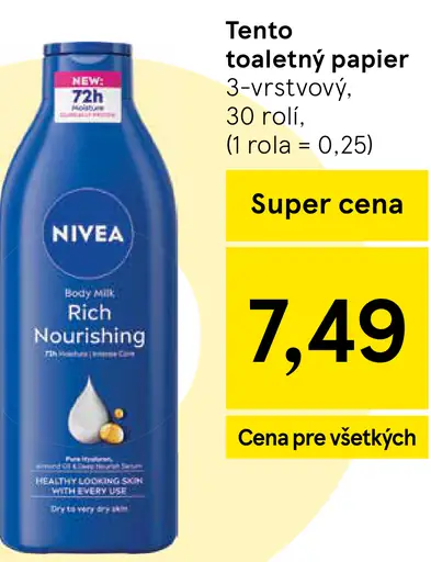Tento Family toaletný papier Lipový kvet, 3-vrstvový