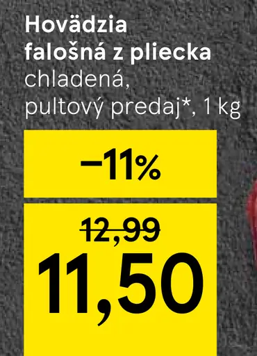 Hovädzia falošná z plecka