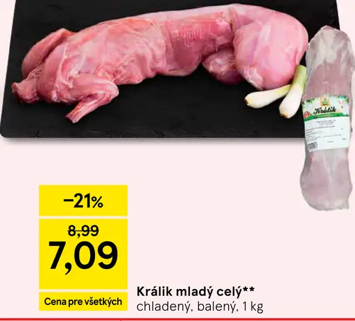 Králik mladý celý
