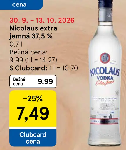 Nicolaus Extra jemná vodka 38%