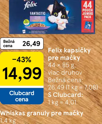 Felix kapsičky pre mačky