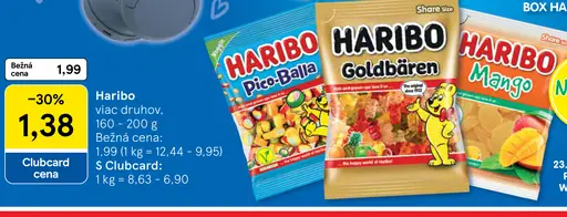 Haribo Želé cukríky rôzne druhy