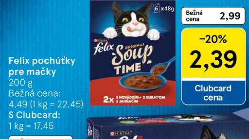 Felix Original Soup Time polievka pre mačky, mix príchutí
