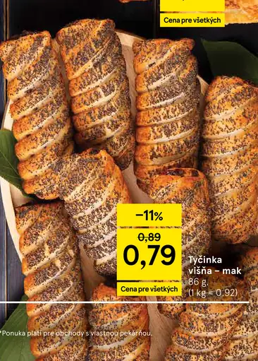 Jantár tyčinka višňa – mak