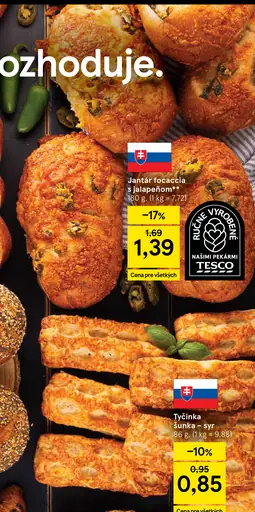 Jantár focaccia s jalapeño