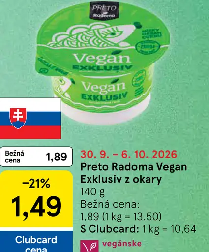 Preto Radoma Vegan Exklusiv nátierka z okary