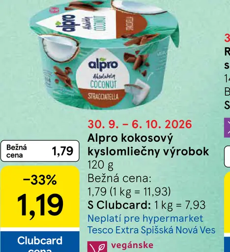 Alpro kokosový kyslomliečny výrobok