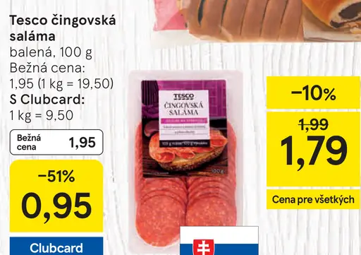 Tesco Čingovská saláma