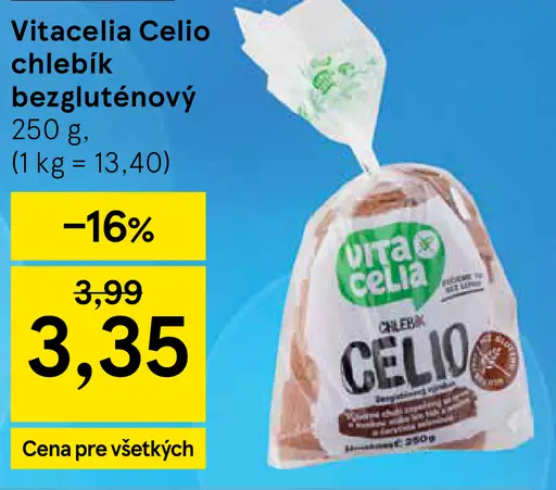 Vitacelia Celio chlebík bezgluténový