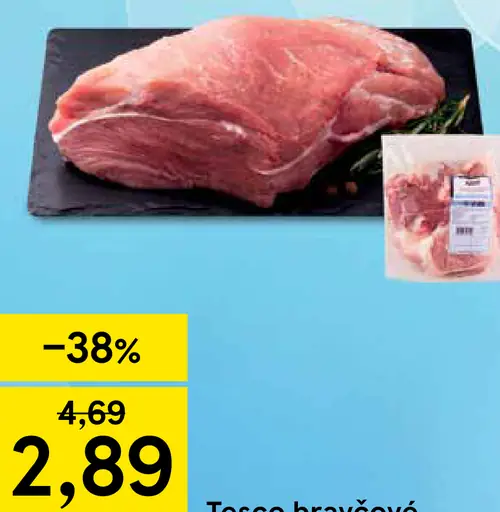 Tesco bravčové plece bez kosti