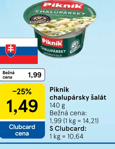 Piknik Chalupársky lahôdkový šalát