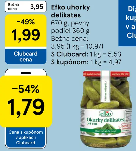 Efko uhorky delikates 5-8 cm