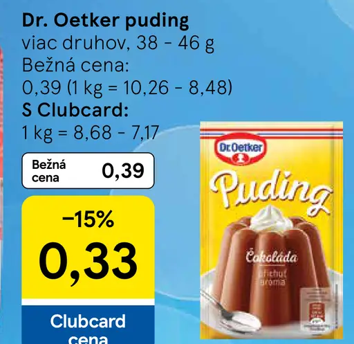 Dr. Oetker puding viac druhov