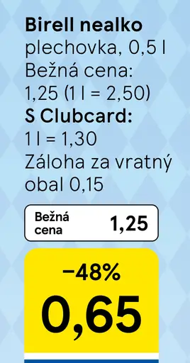 Birell svetlý plechovka
