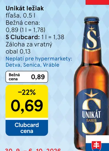 Unikát ležiak fľaša