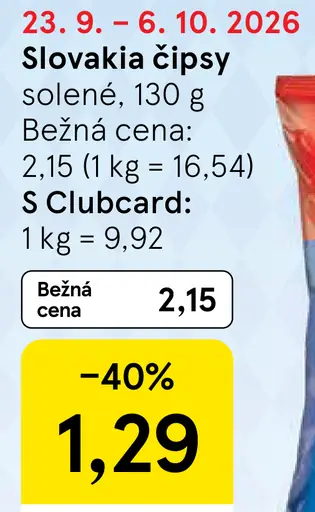 Slovakia solené čipsy