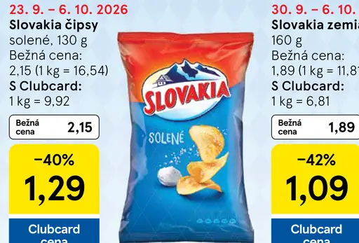 Slovakia Z pece čipsy s príchuťou morskej soli