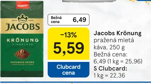 Jacobs Krönung Káva pražená mletá