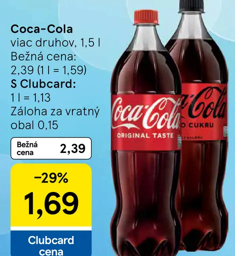 Coca-Cola limonáda – Coca-Cola Zero cukru a Coca-Cola Original Taste