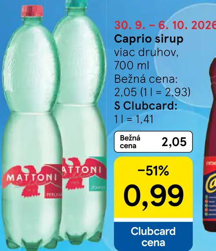 Caprio sirup viac druhov