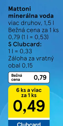 Mattoni minerálna voda rôzne druhy