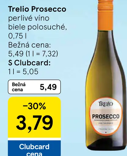 Trelio Prosecco perlivé víno biele polosuché