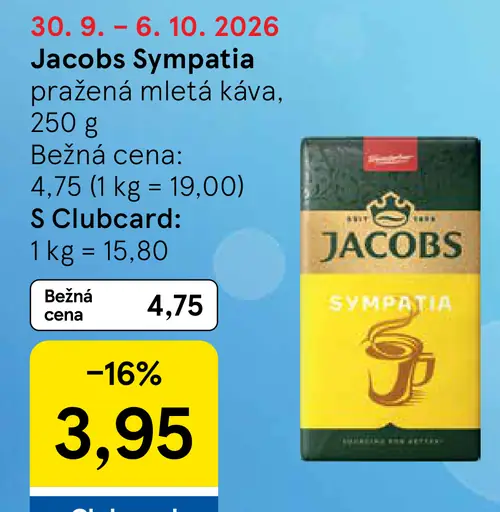 Jacobs Sympatia Káva pražená mletá