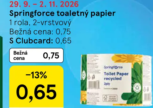 Springforce toaletný papier