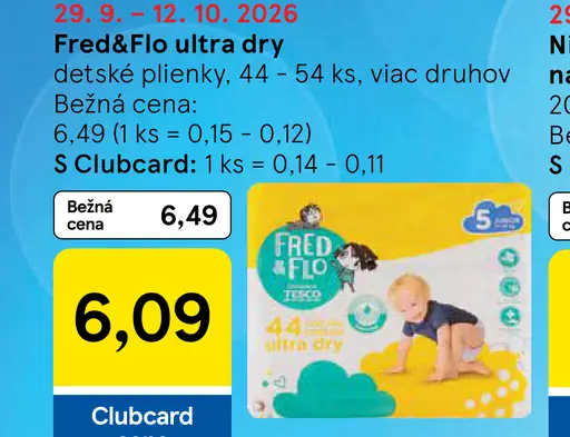 Fred&Flo ultra dry detské plienky