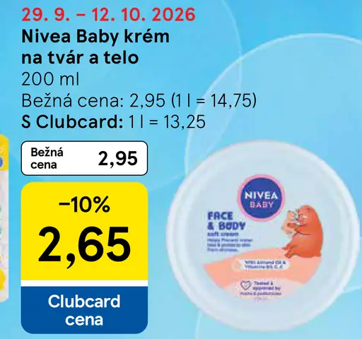 Nivea Baby Krém na tvár a telo