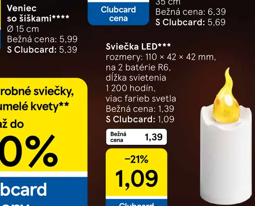 Sviečka LED