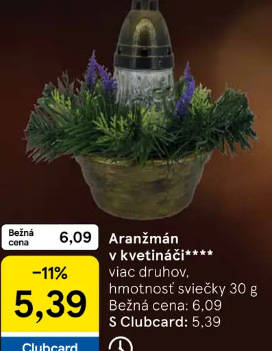 Aranžmán v kvetináči