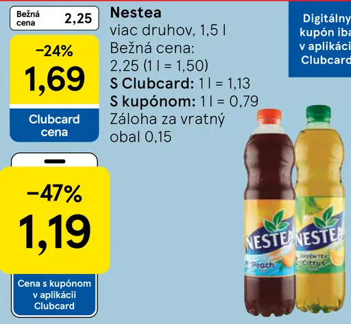 Ľadový čaj, viac druhov